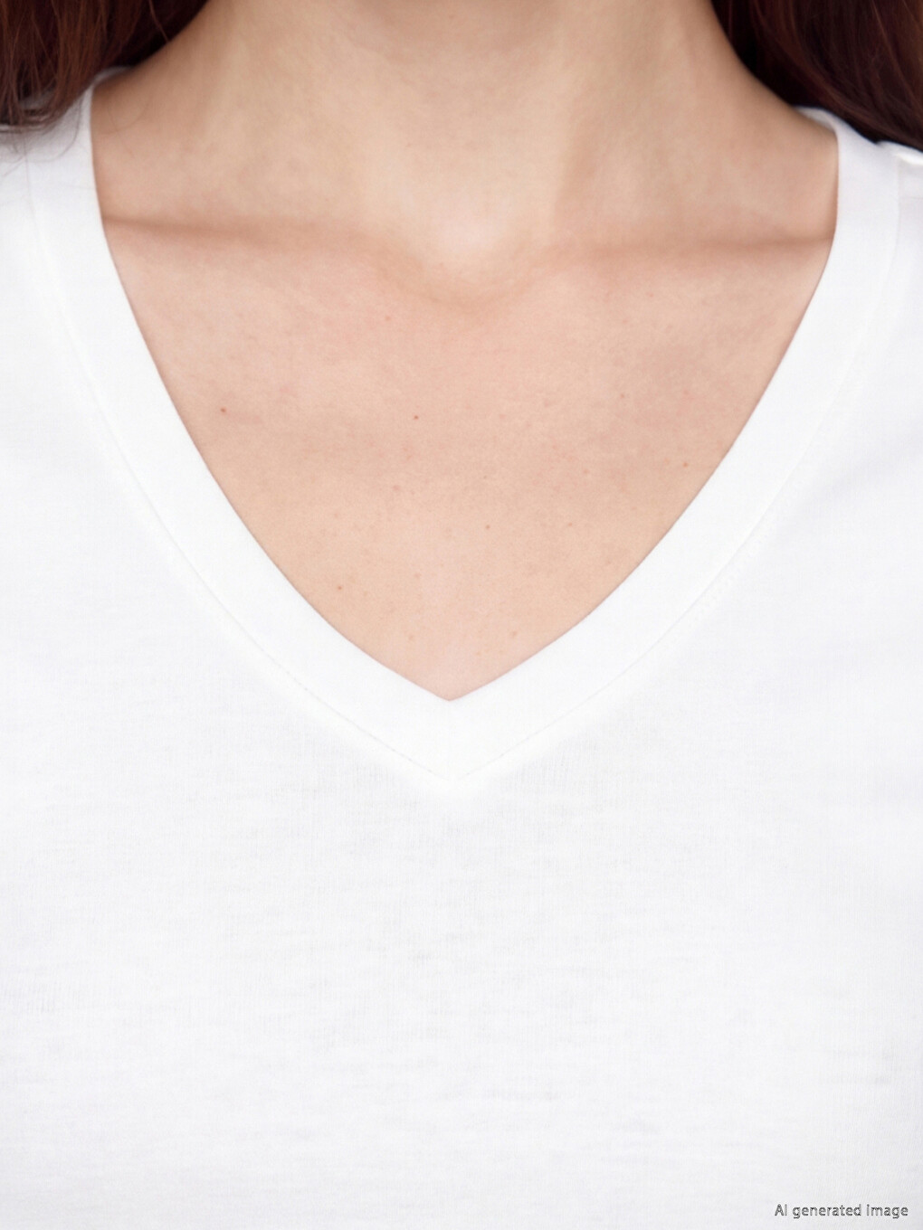 V Neck Soft Touch Women's T-shirt-2