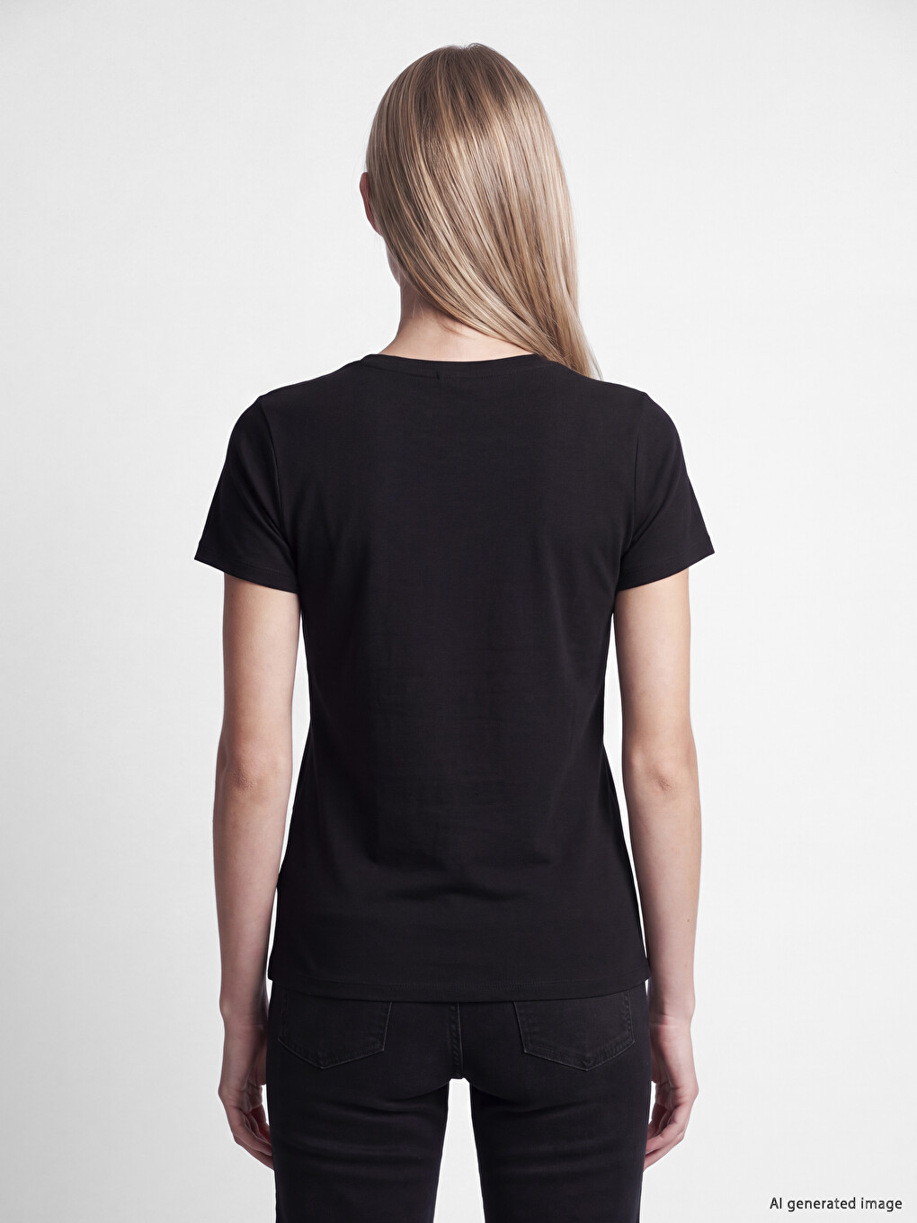 V Neck Women's T-shirt-4