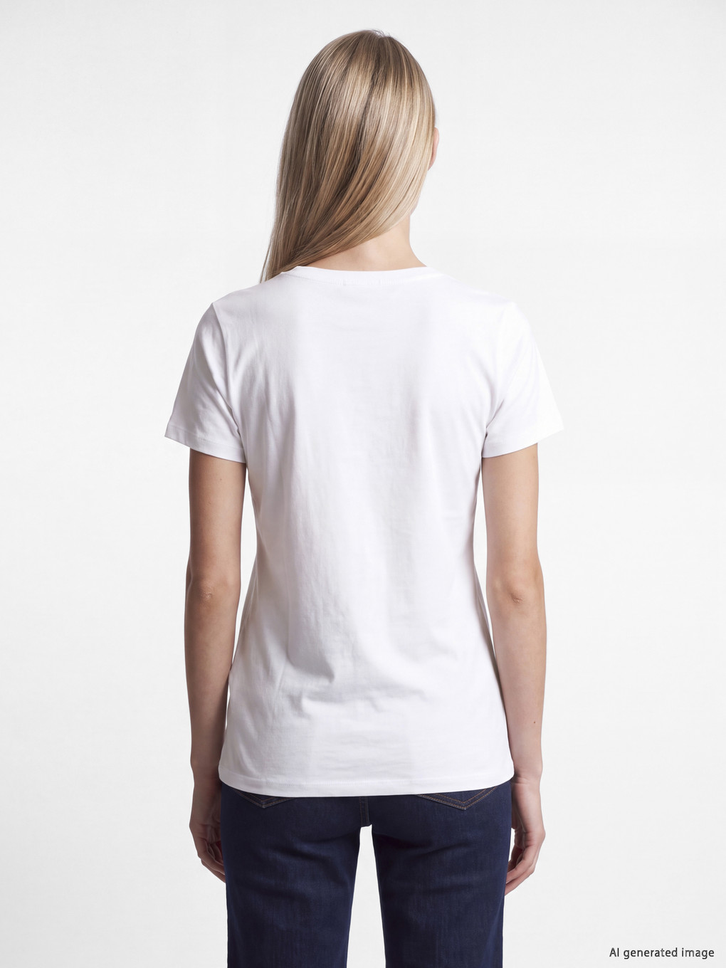 V Neck Women's T-shirt-4