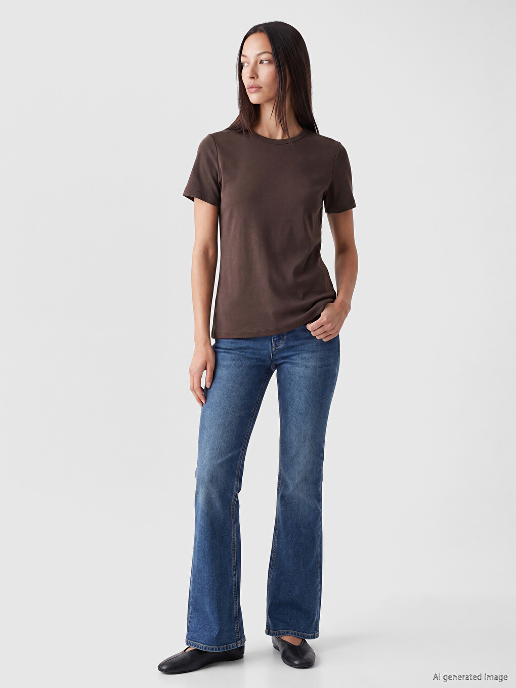 Crew Neck Women's T-shirt-1