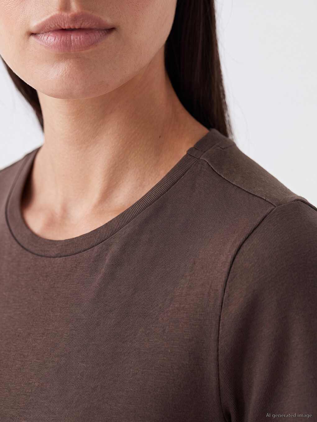 Crew Neck Women's T-shirt-2