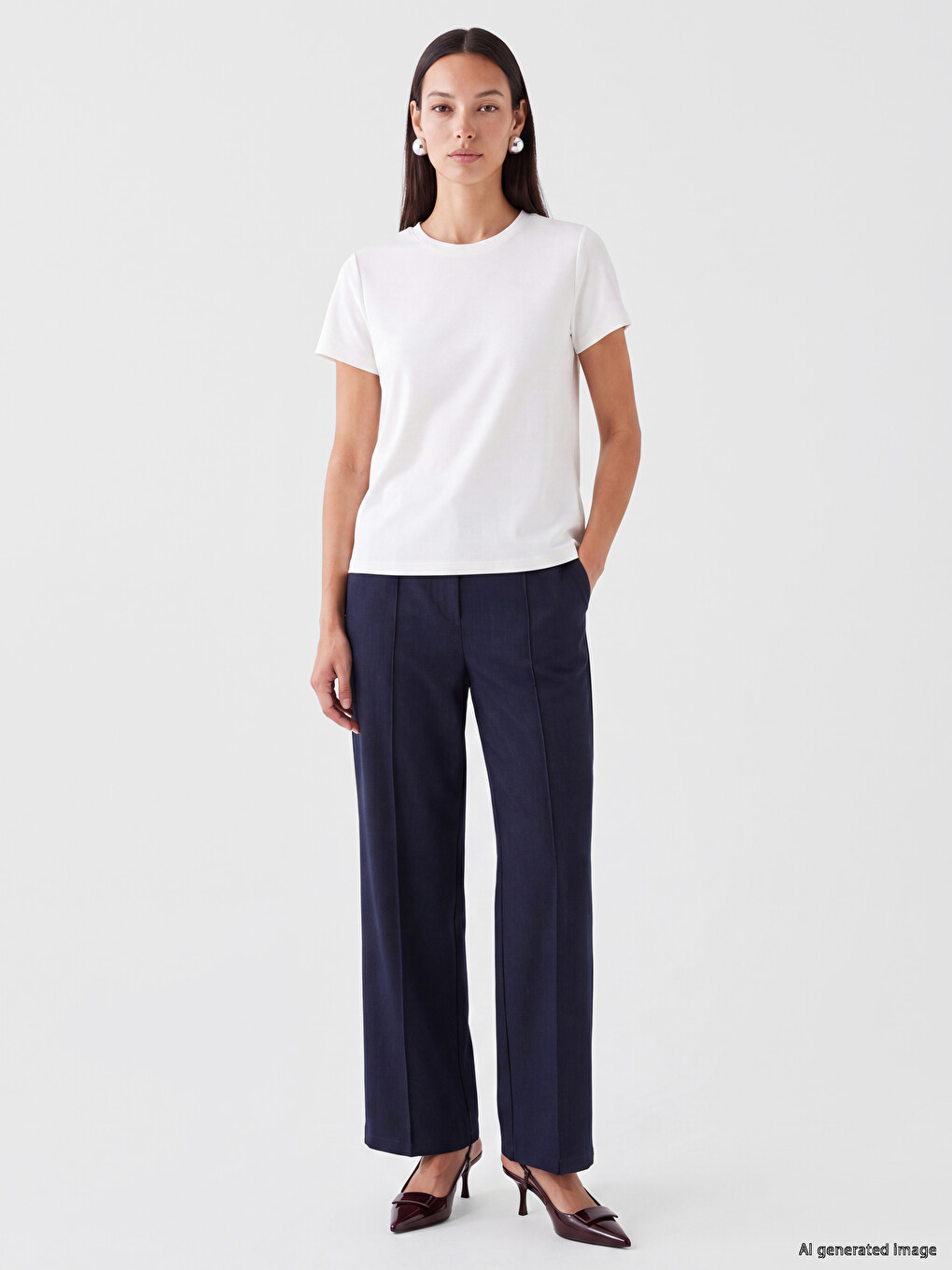 Crew Neck Soft Touch Women's T-shirt-1
