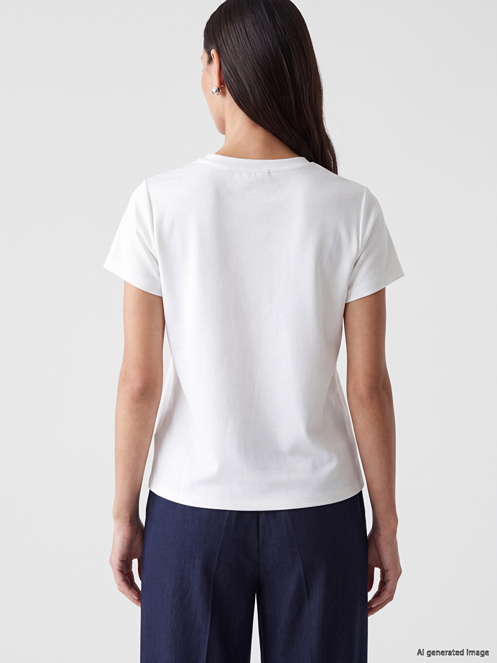 Crew Neck Soft Touch Women's T-shirt-3