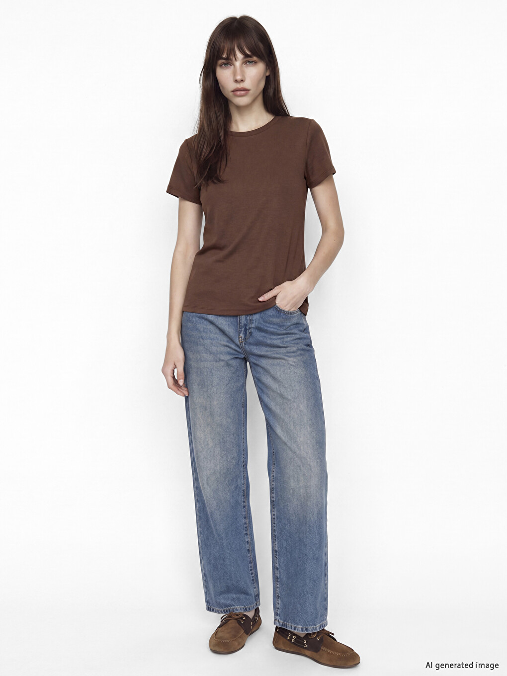 Crew Neck Soft Touch Women's T-shirt-1