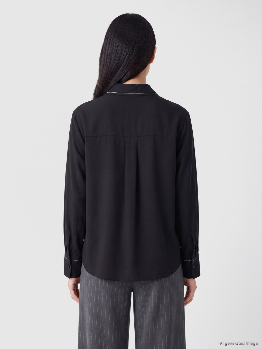 Embroidered Poplin Women's Shirt-3