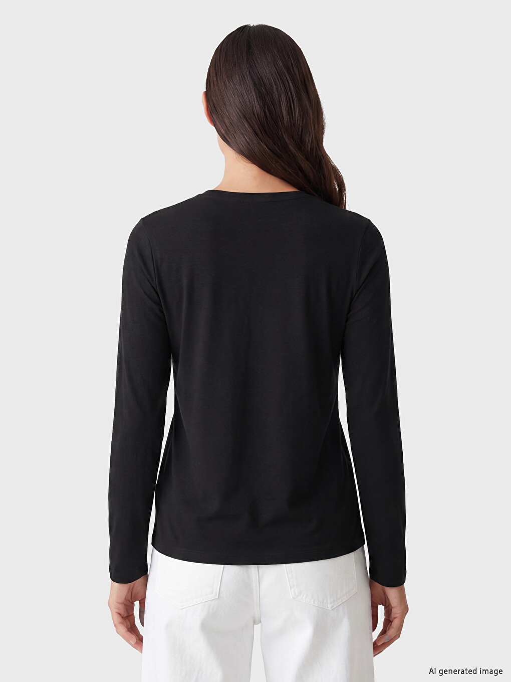 T-shirt Me Jakë Të Rrumbullakët Për Gra-3