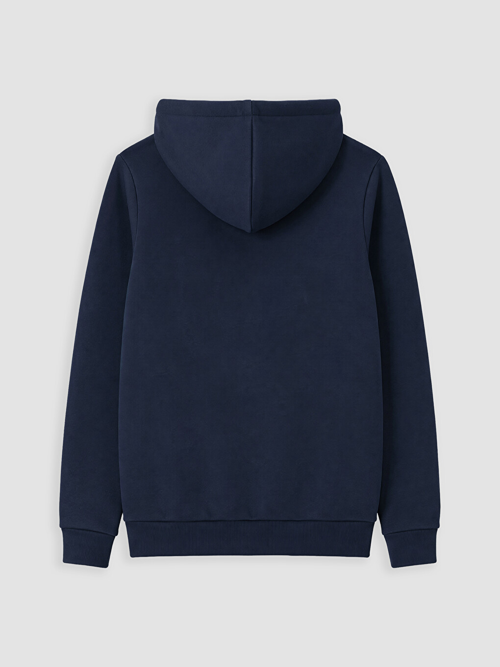 Lacivert Kalın Oversize Kadın Fermuarlı Sweatshirt-2