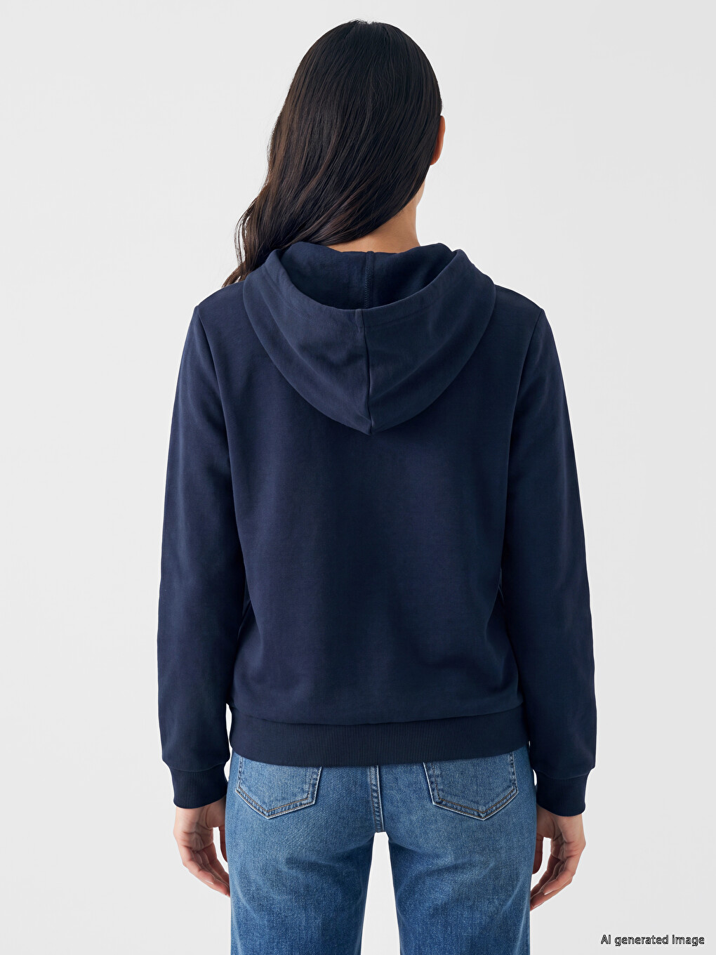 Thick Oversize Women's Zippered Sweatshirt-3