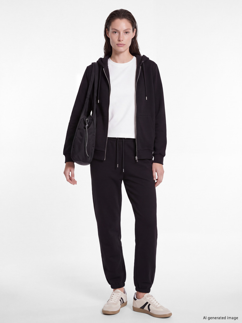 Thick Oversize Women's Zippered Sweatshirt-1