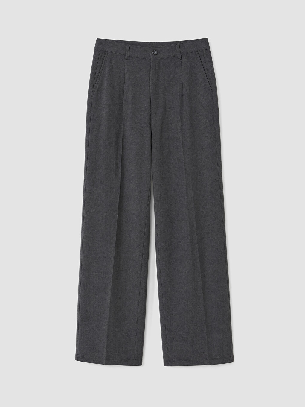 Antrasit Regular Fit Pileli Erkek Pantolon-4