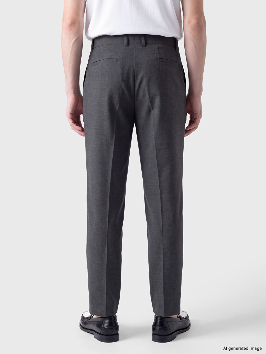 Antrasit Regular Fit Pileli Erkek Pantolon-3