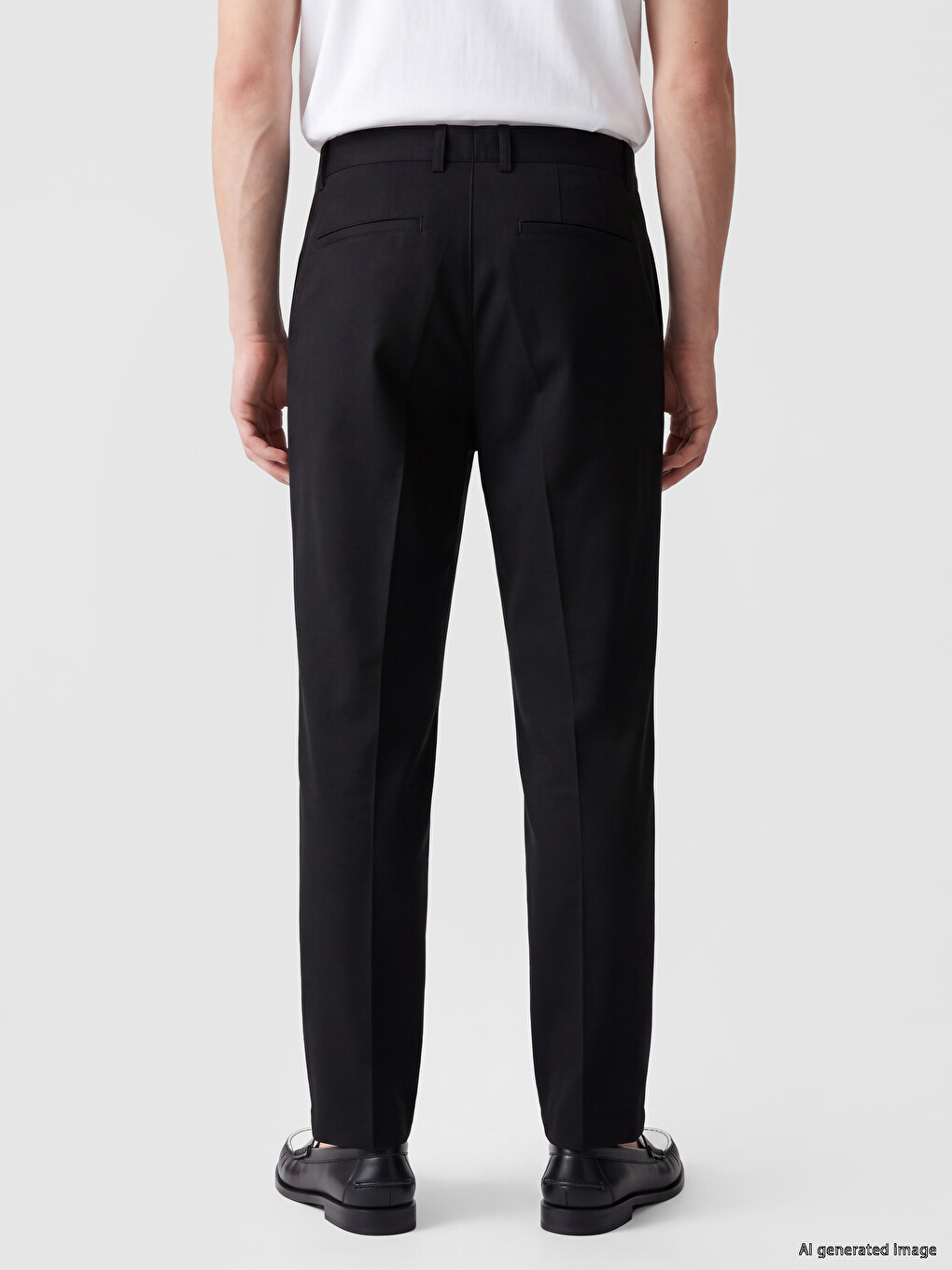 Regular Fit Muške Plisirane Pantalone-3