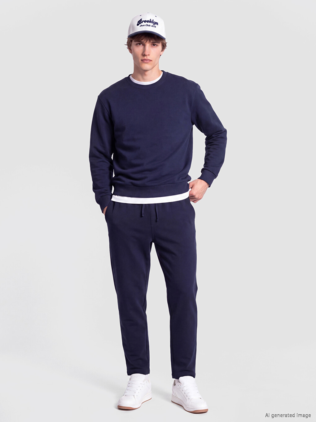 Lacivert Regular Fit Erkek Pantolon