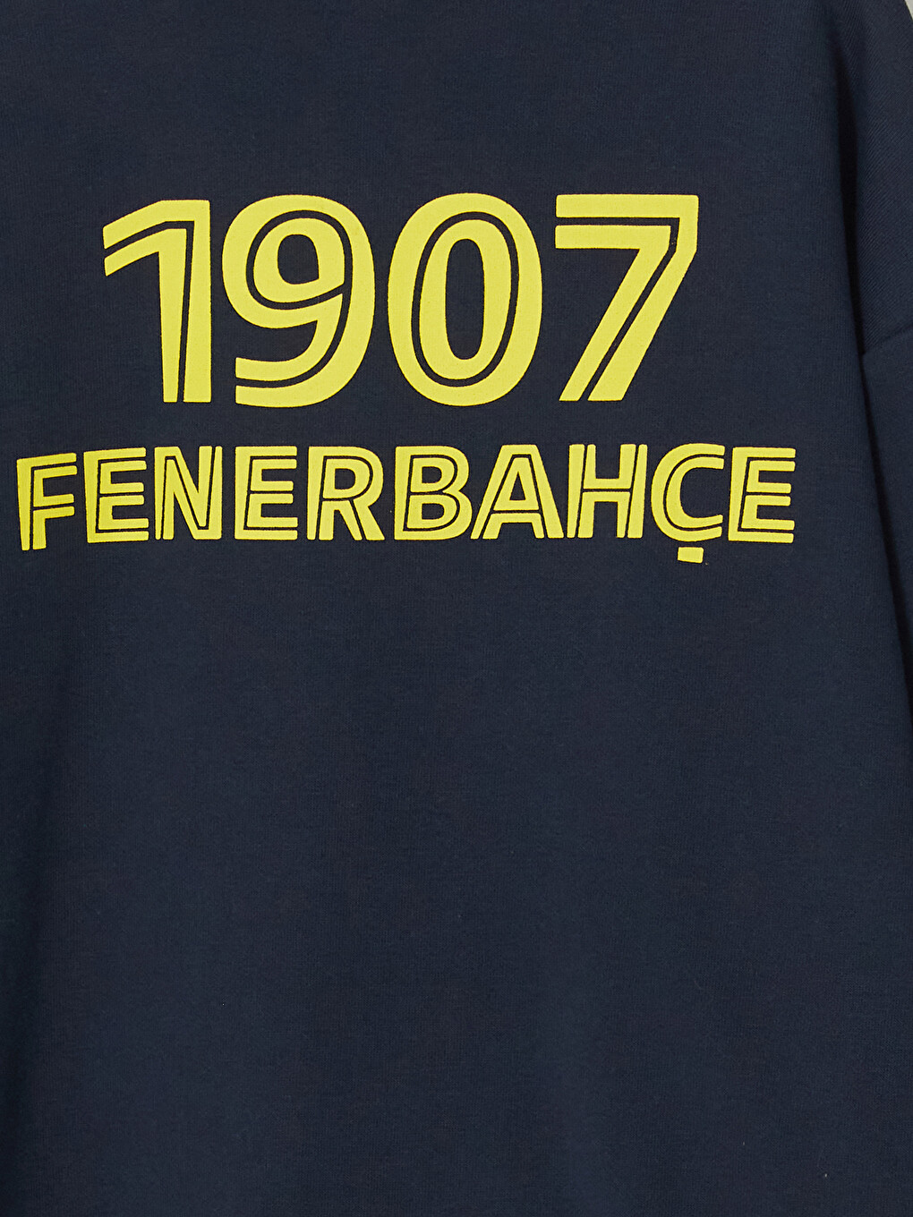 Lacivert Fenerbahçe Lisanslı Erkek Çocuk Fermuarlı Sweatshirt-3