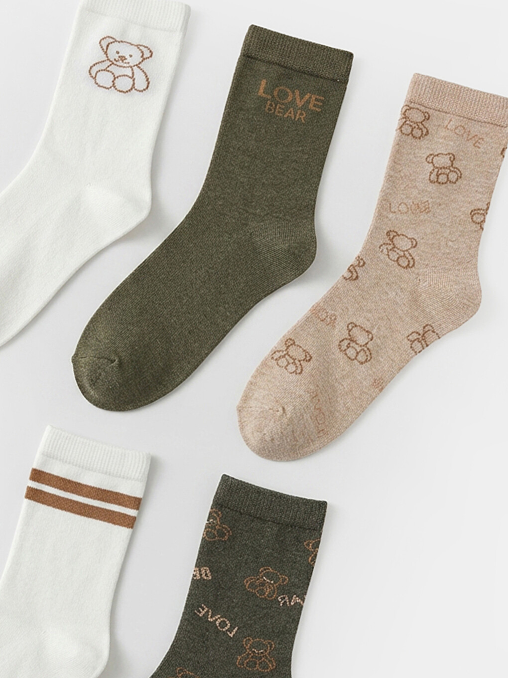 Patterned Women's Ankle Socks 5-pack-1