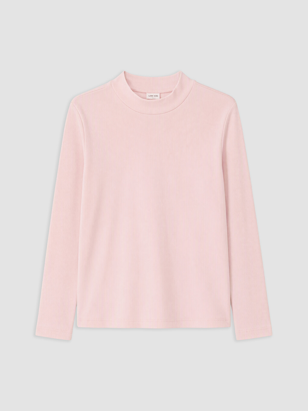 Pembe Dik Yaka Kız Çocuk Tişört