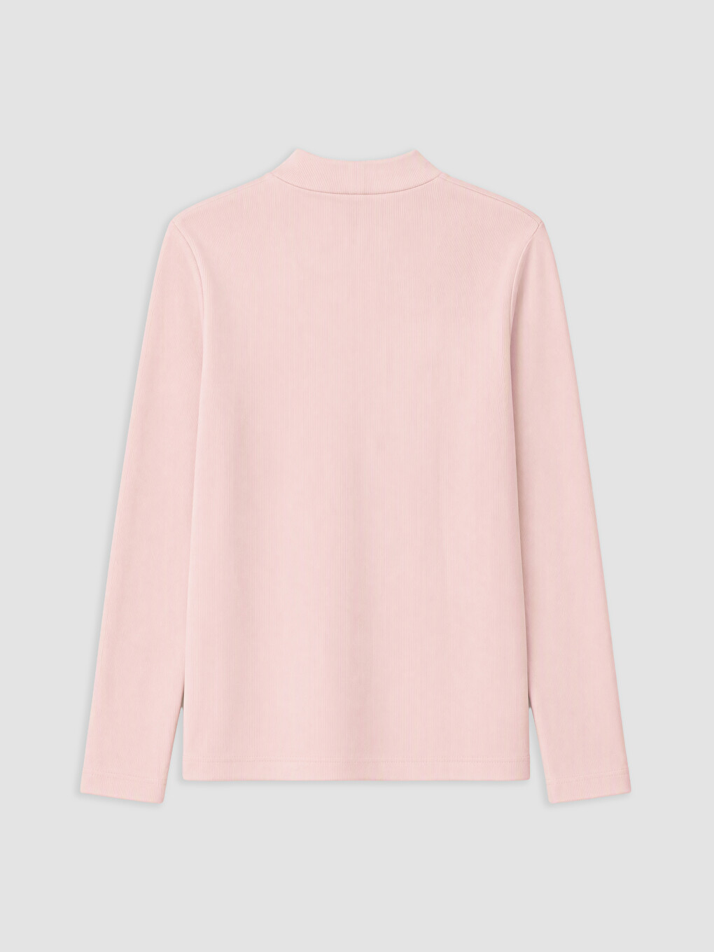 Pembe Dik Yaka Kız Çocuk Tişört-1