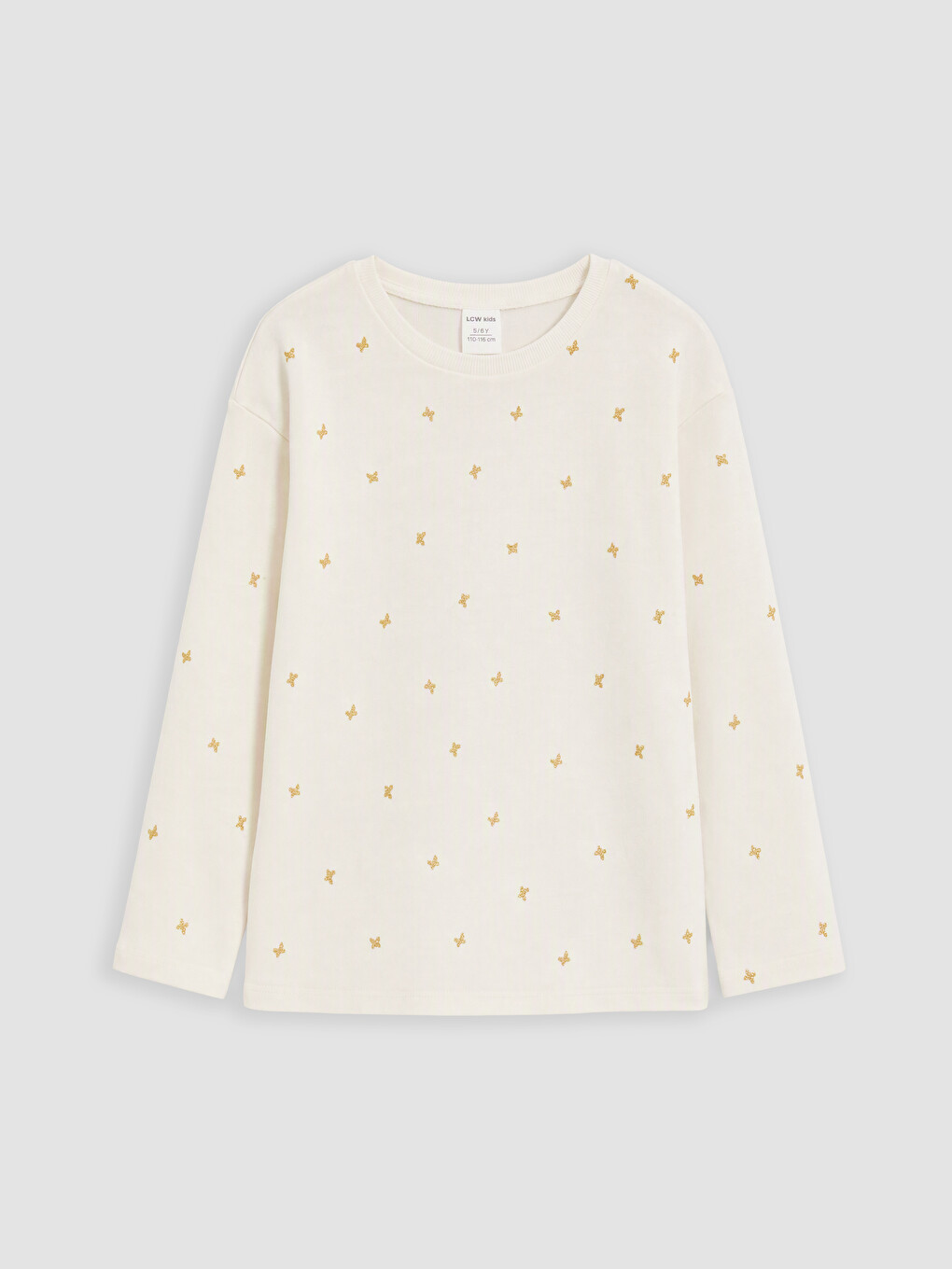 Butterfly Patterned Girls' T-shirt
