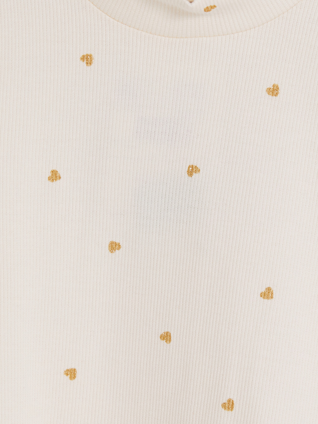Mock Neck Patterned Girls' T-shirt-1