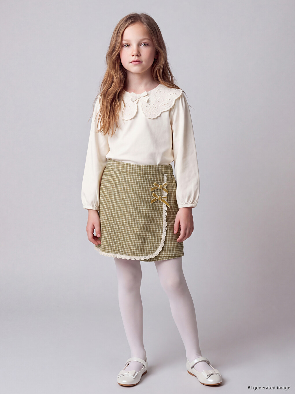 Girls' Skort And Tights-1