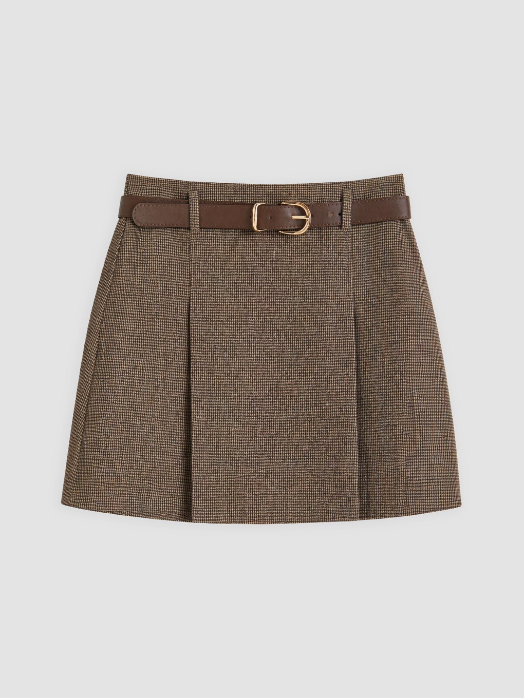 Belted Patterned Skort-4