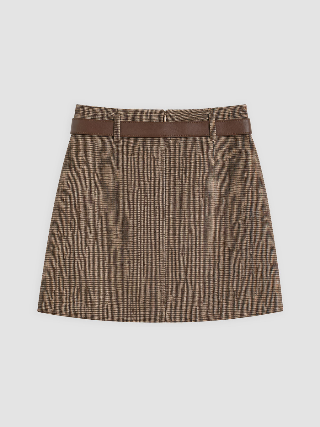 Belted Patterned Skort-5