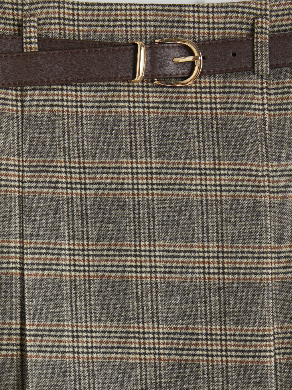 Belted Plaid Skort-6