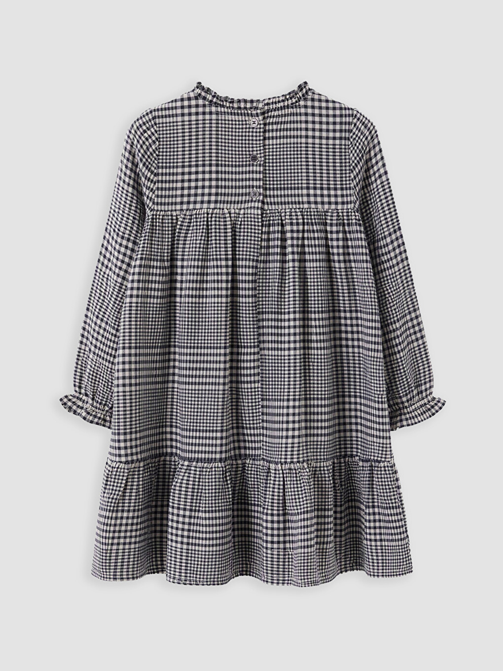 Plaid Girls' Gabardine Dress-2