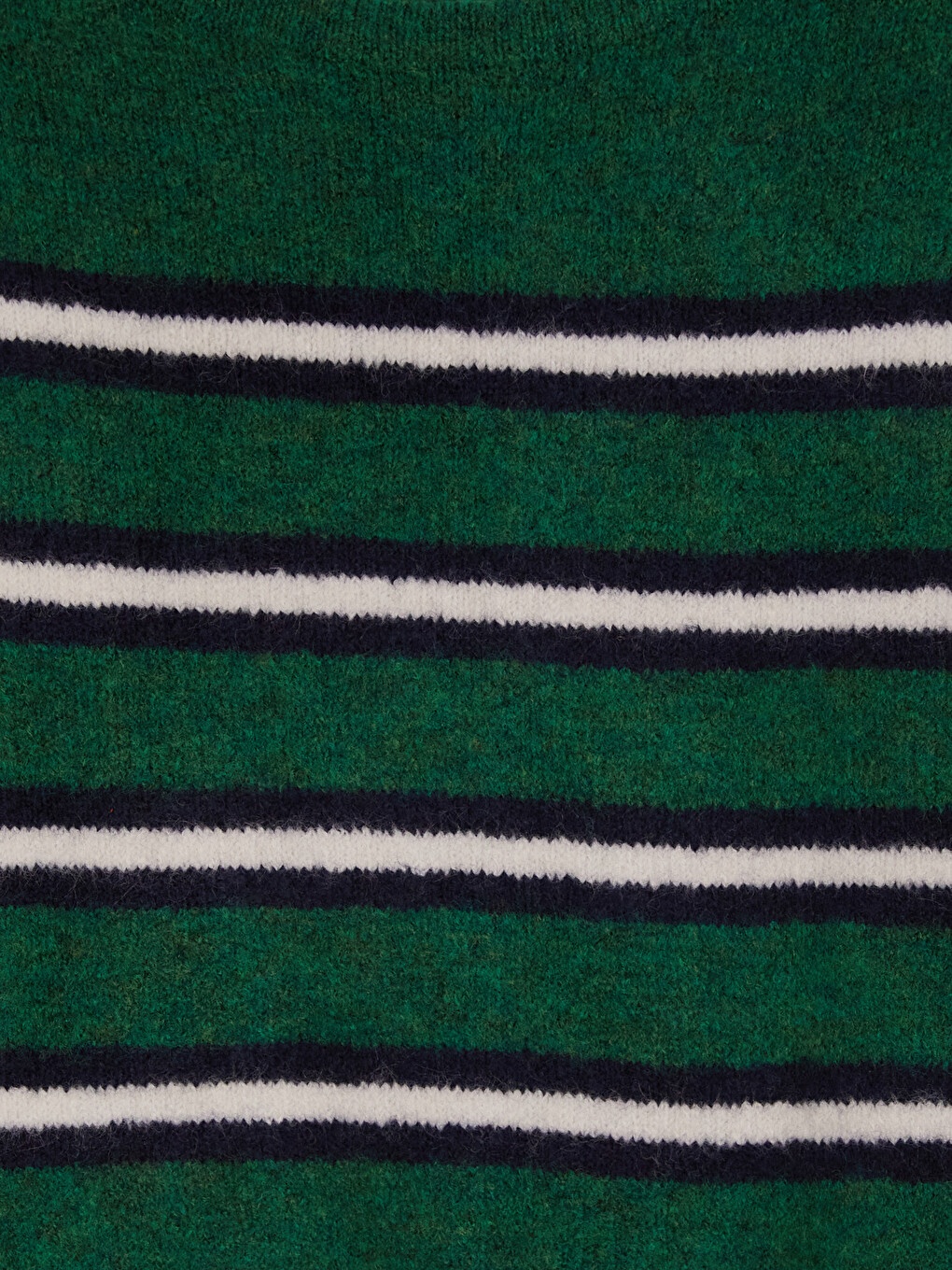 Slash Neck Striped Women's Knitwear Sweater-1