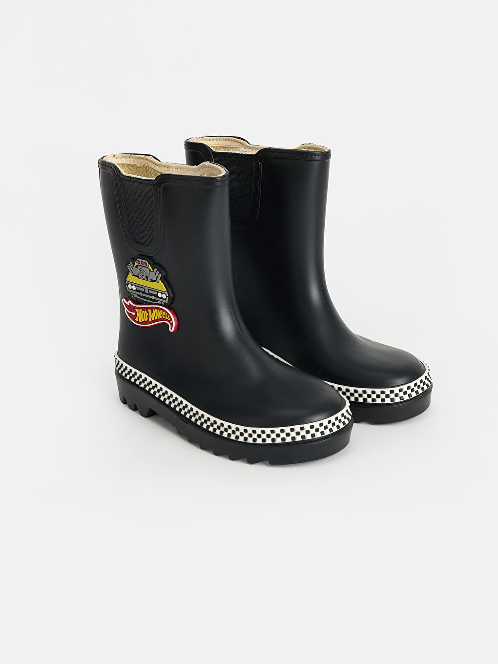 Siyah Hot Wheels Baskılı Erkek Çocuk Bot