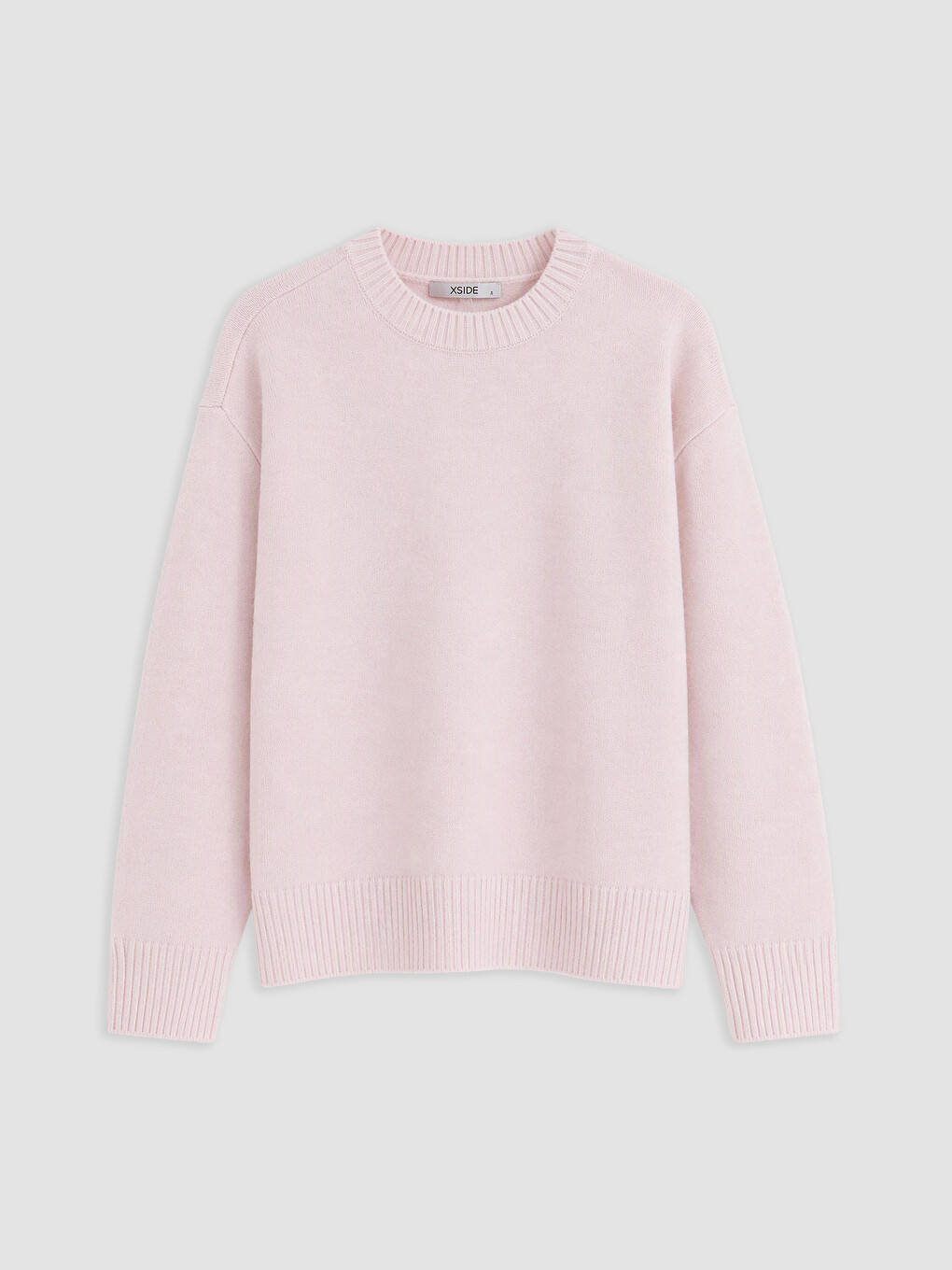 Pembe Bisiklet Yaka Oversize Kadın Triko Kazak