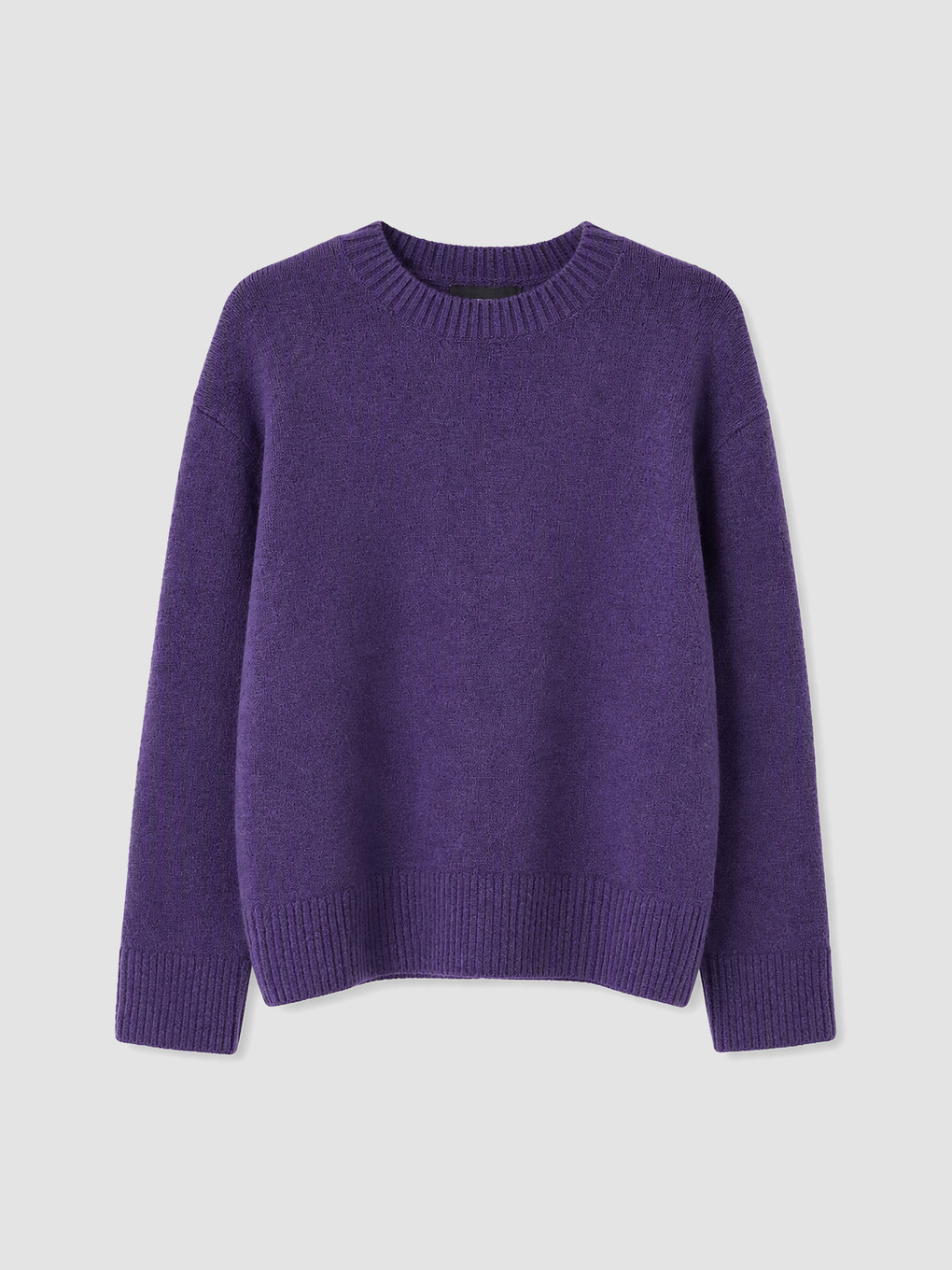 Pulover Tricotat Oversize Cu Guler Rotund Pentru Femei