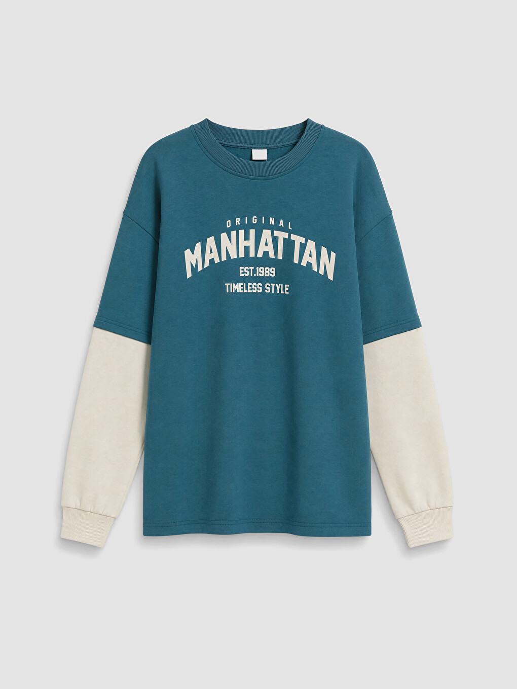Crew Neck Manhattan Printed Boys' T-shirt