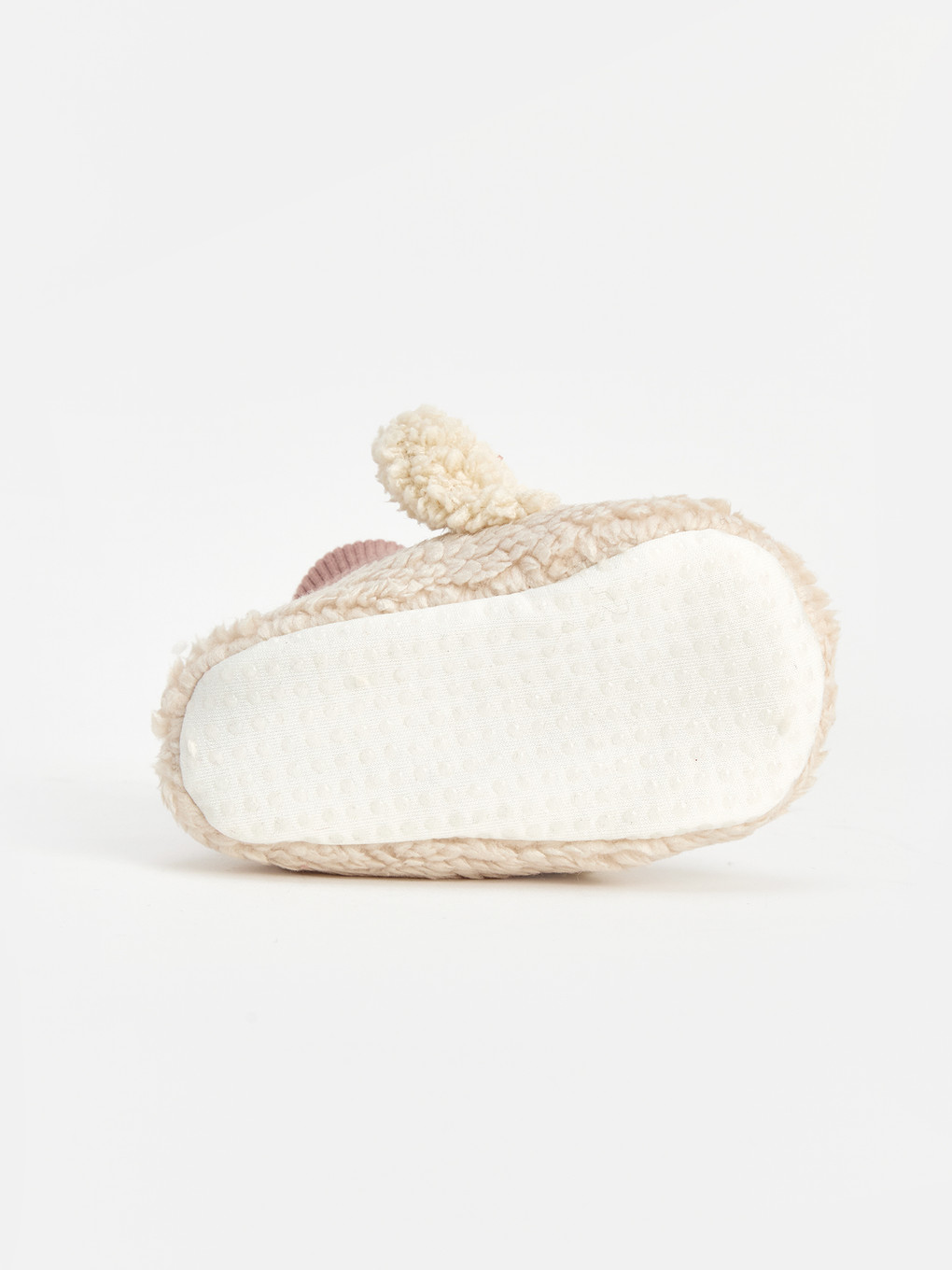 Baby Girl Ecru Indoor Shoes-3