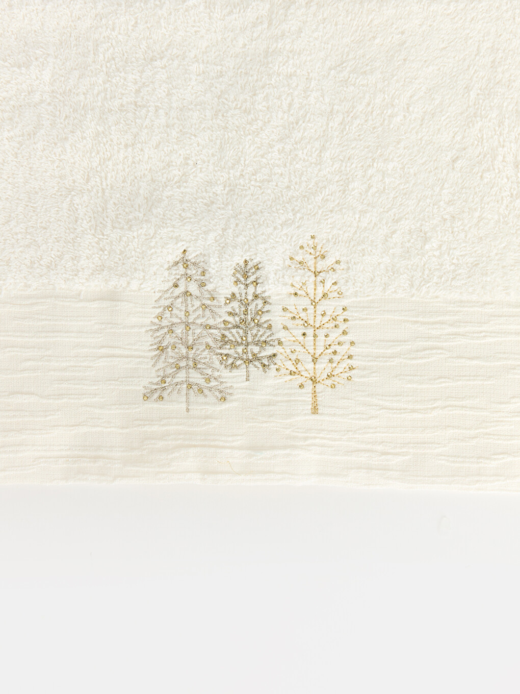 New Year Themed Cotton Face Towel 50x80 Cm-1