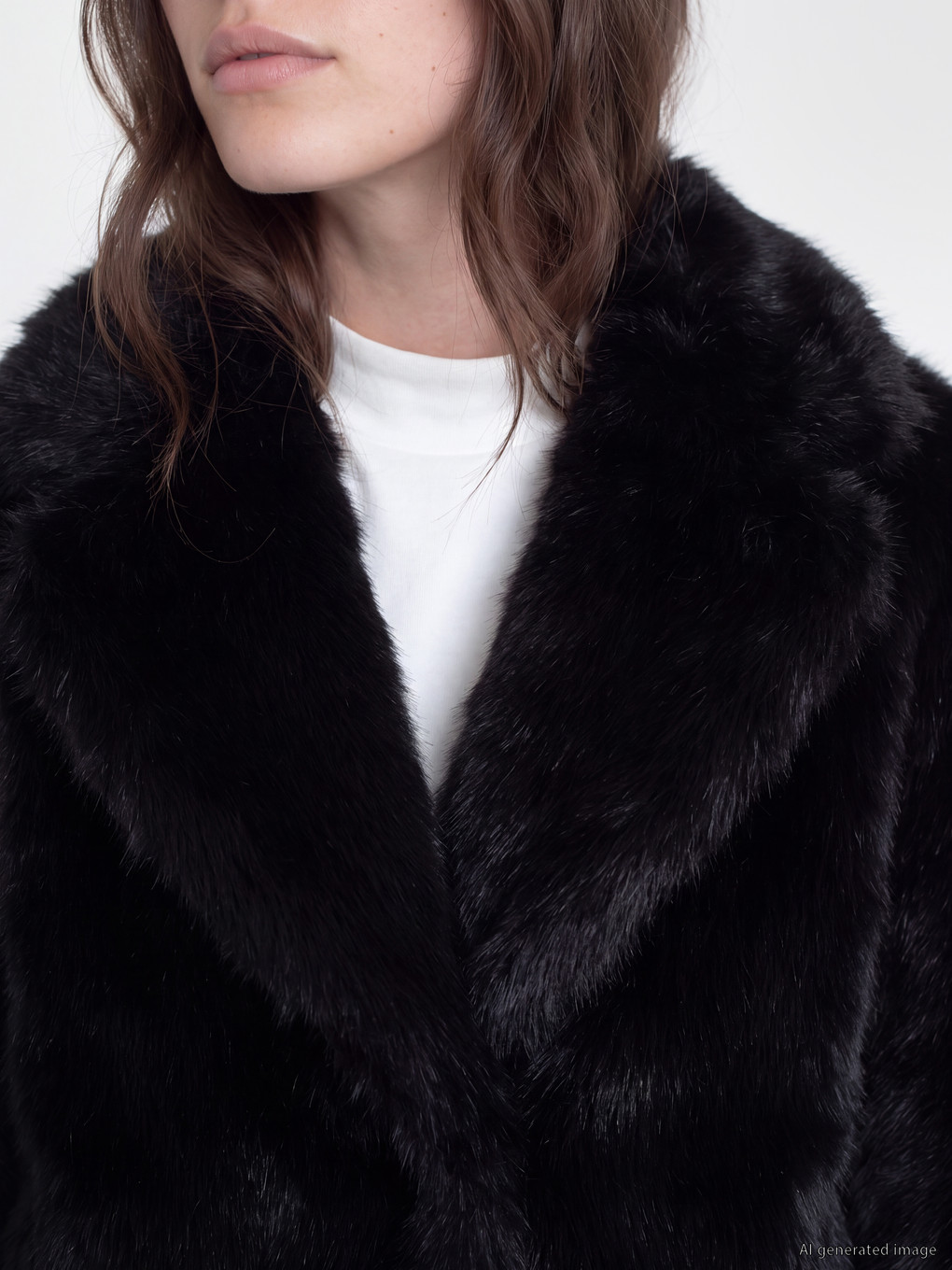Jacket Collar Women's Fur-2