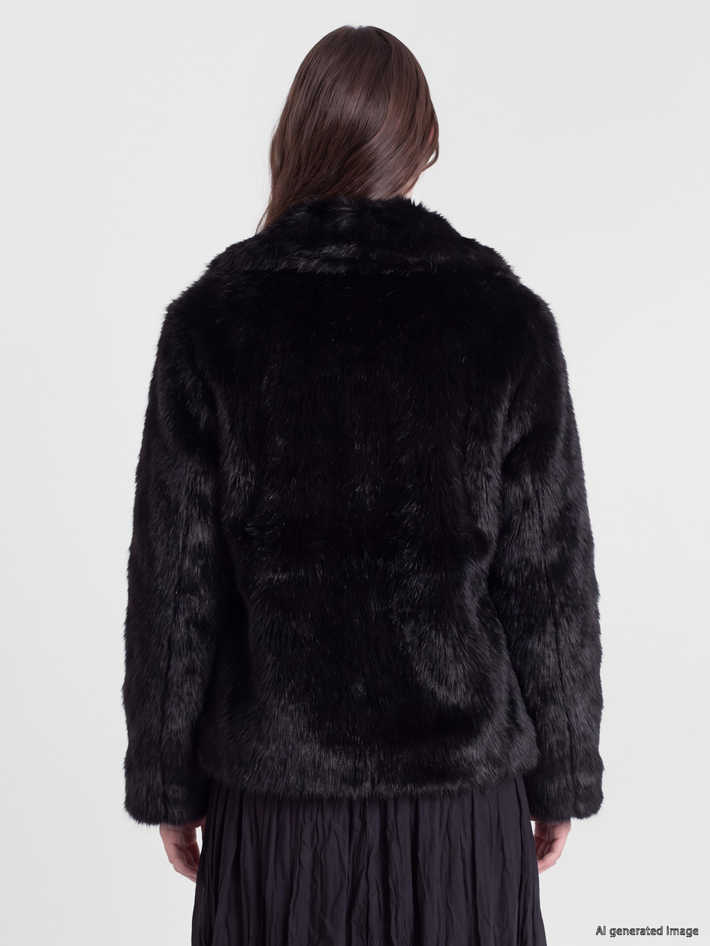 Jacket Collar Women's Fur-3