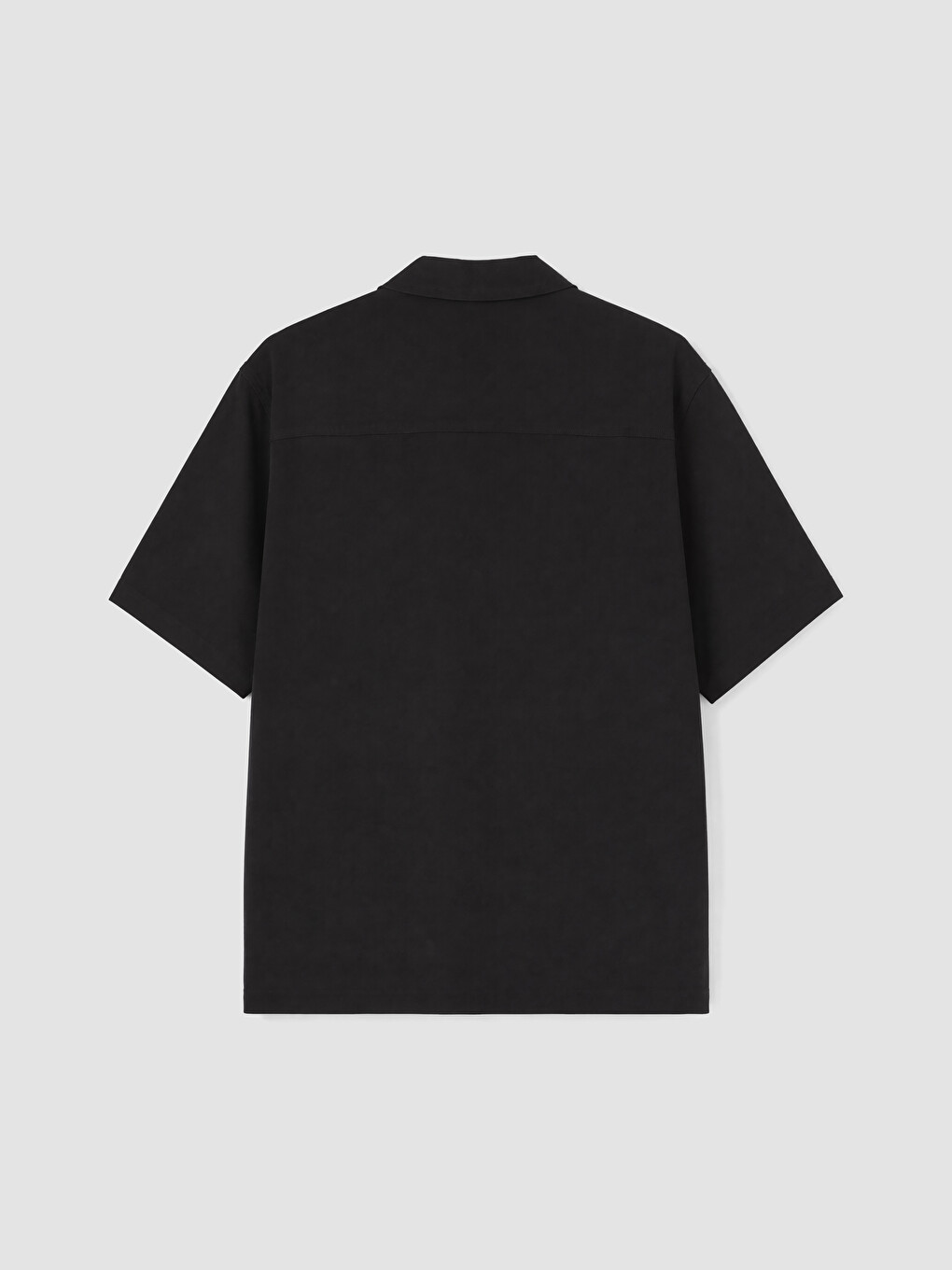 Siyah Regular Fit Erkek Gömlek-2