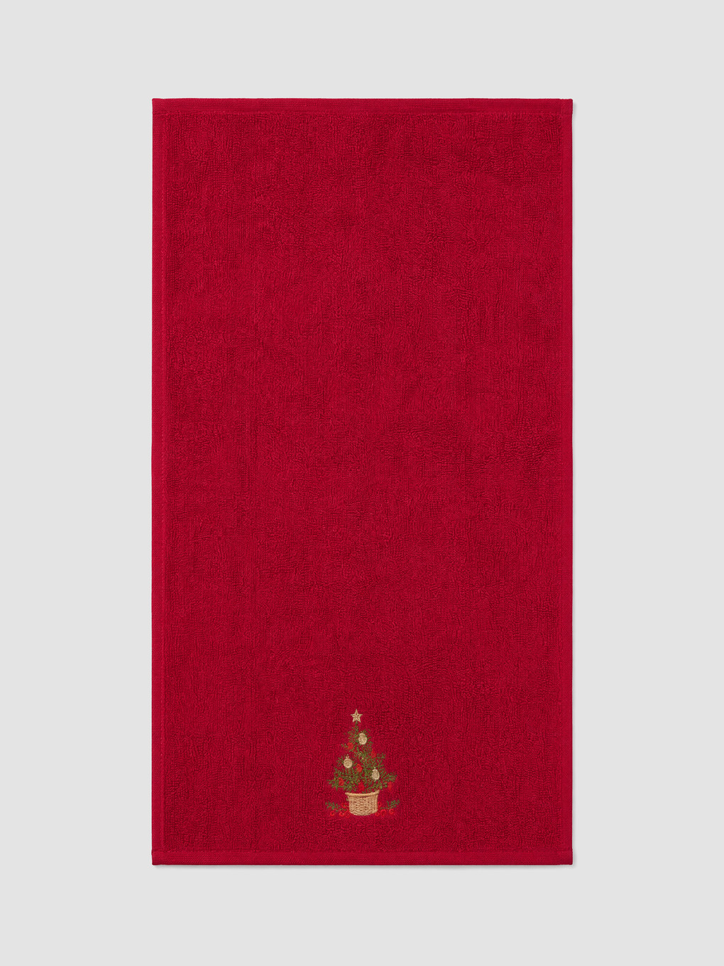 2'li Yılbaşı Temalı Pamuklu El Havlusu 30x50 Cm-1