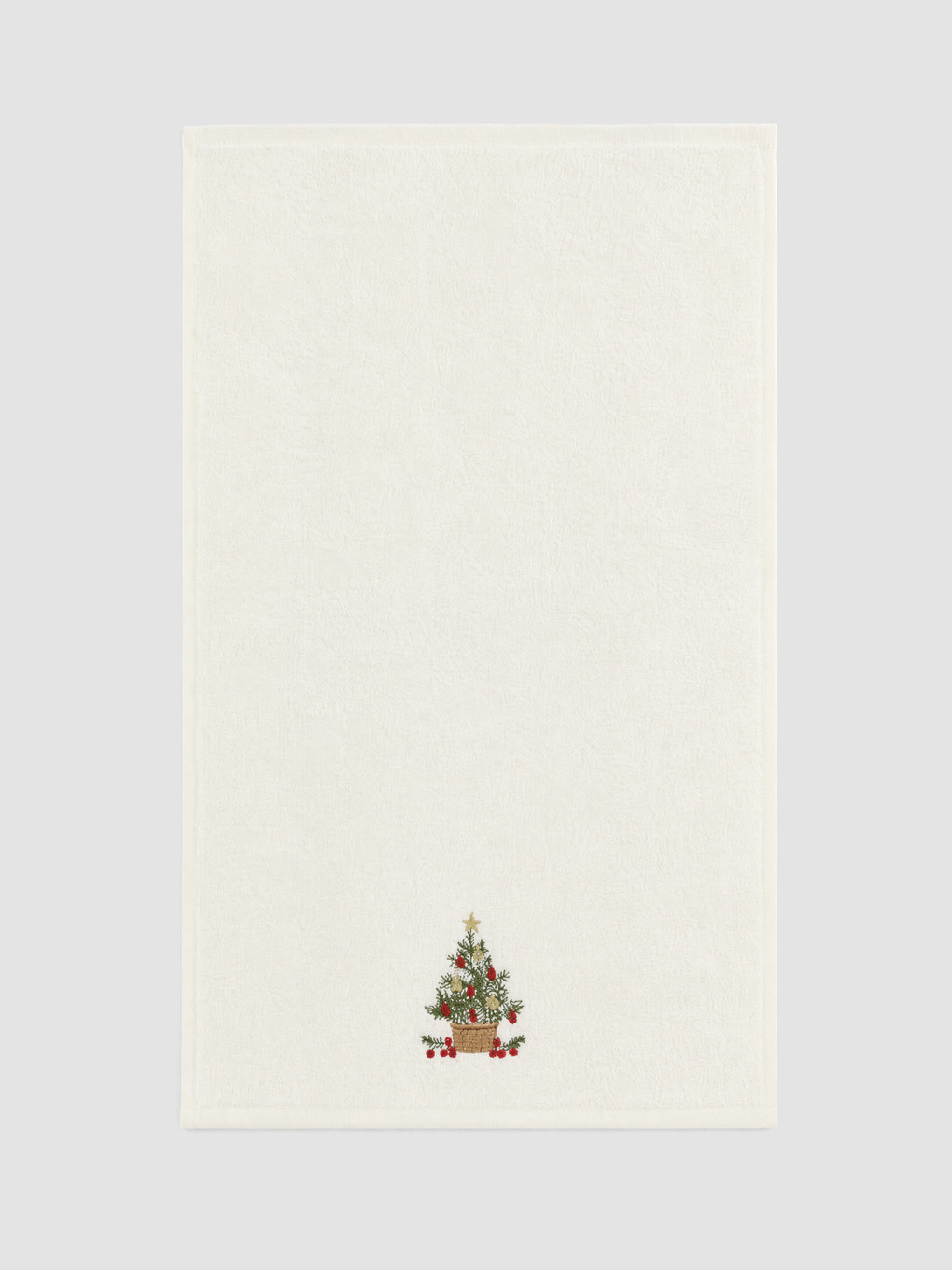 2'li Yılbaşı Temalı Pamuklu El Havlusu 30x50 Cm-2