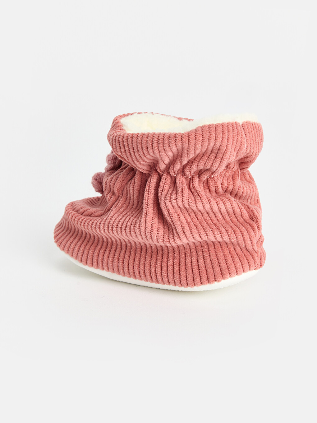 Pembe Örgü Çiçekli Kız Bebek Yürüme Öncesi Ayakkabı-3