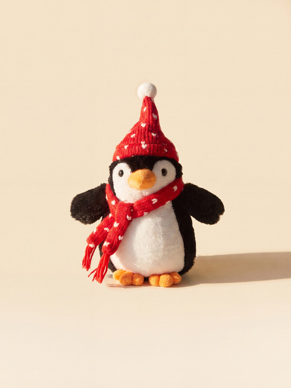 New Year Themed Plush Penguin Baby Cushion 25 Cm