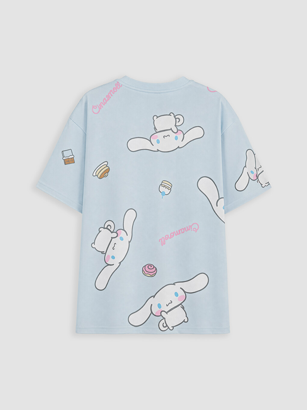 Mavi Cinnamoroll Baskılı Kız Çocuk Pijama Takımı-3