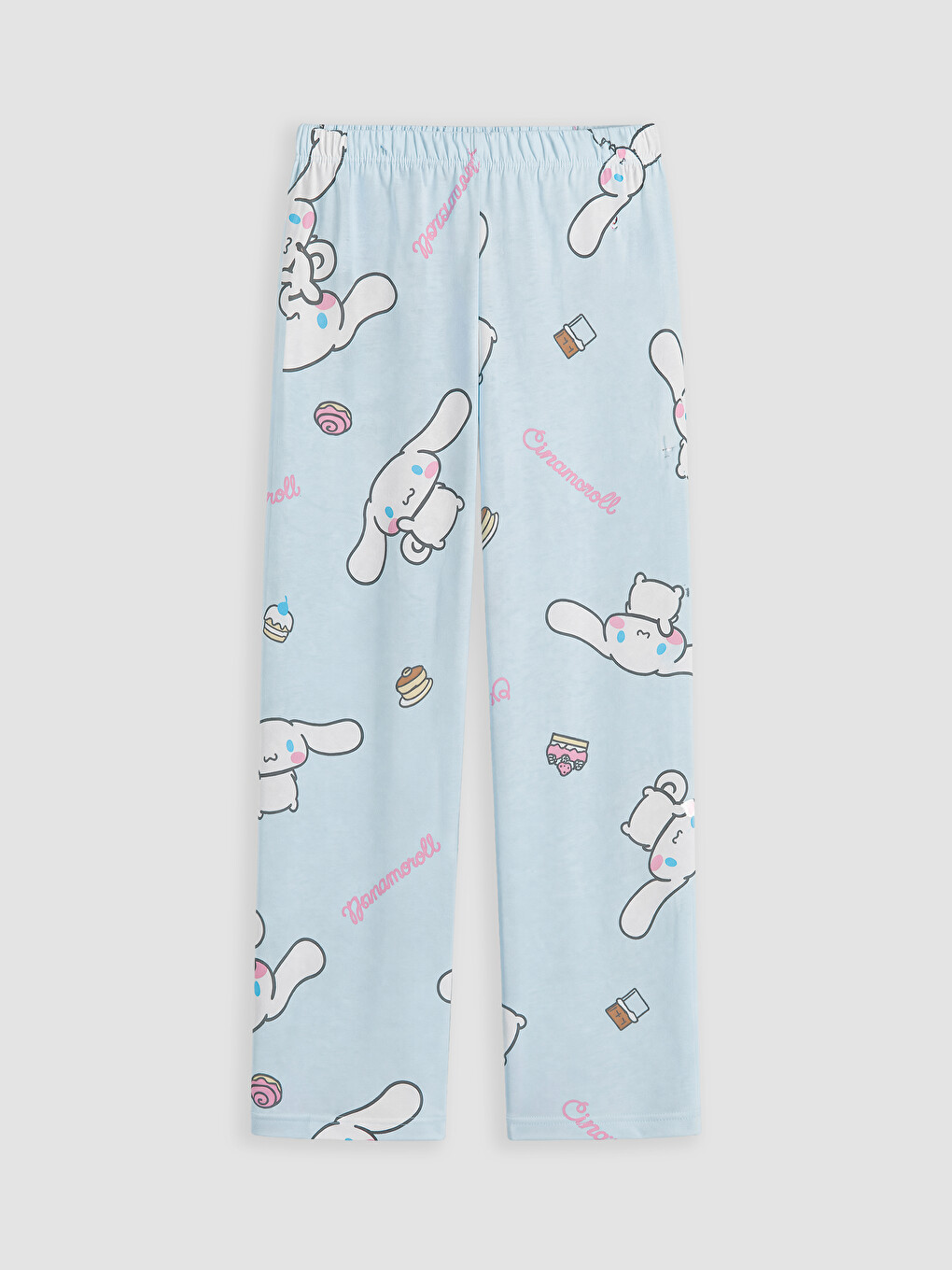 Mavi Cinnamoroll Baskılı Kız Çocuk Pijama Takımı-4