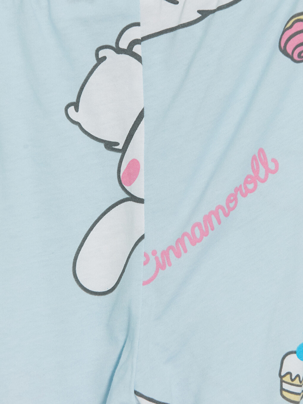 Mavi Cinnamoroll Baskılı Kız Çocuk Pijama Takımı-5