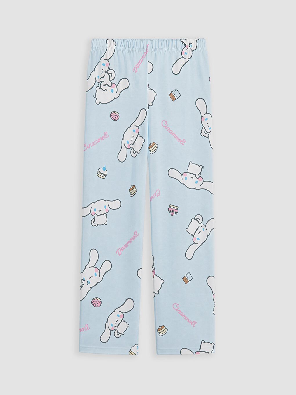Mavi Cinnamoroll Baskılı Kız Çocuk Pijama Takımı-6