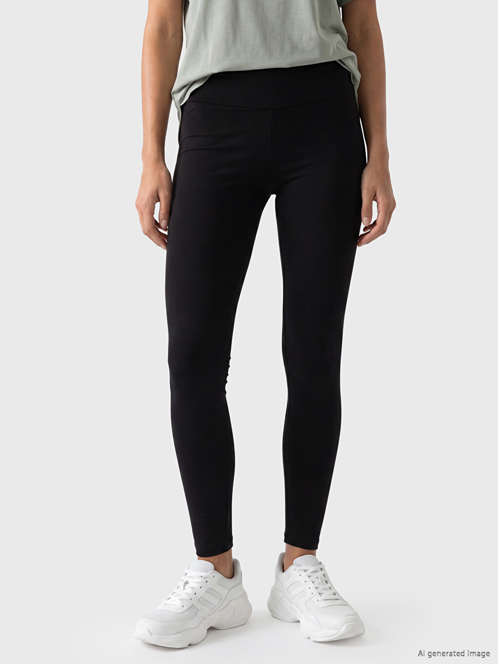 Elastic Waist Women's Sport Leggings-1
