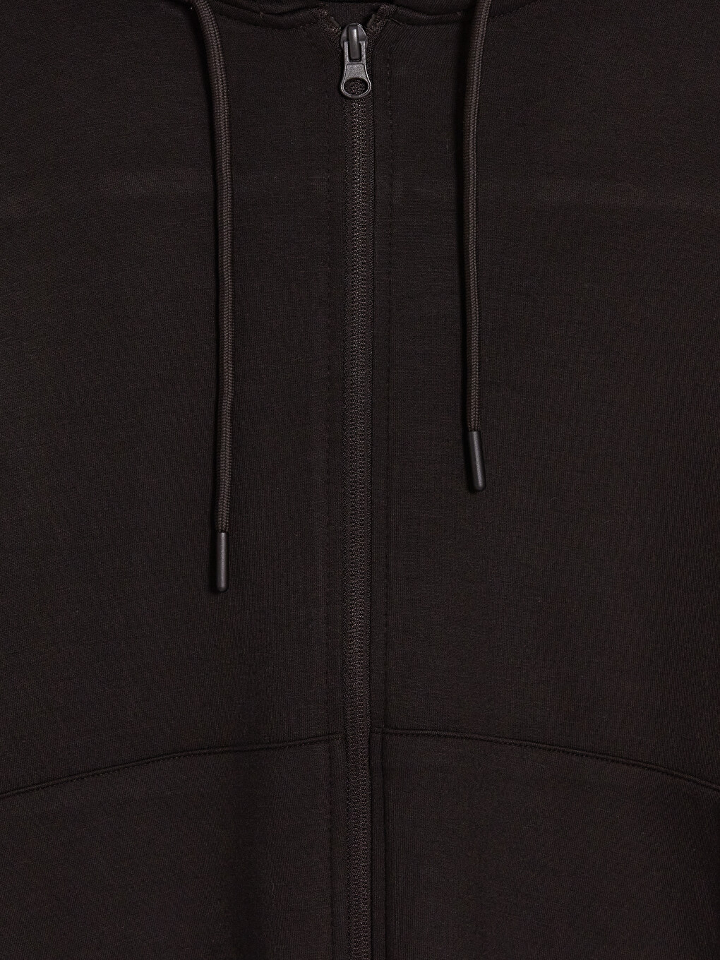 Kahverengi Kapüşonlu Soft Touch Oversize Kadın Fermuarlı Sweatshirt-2