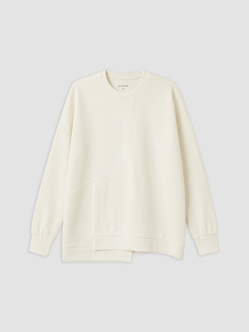 Ekru Soft Touch Oversize Kadın Sweatshirt