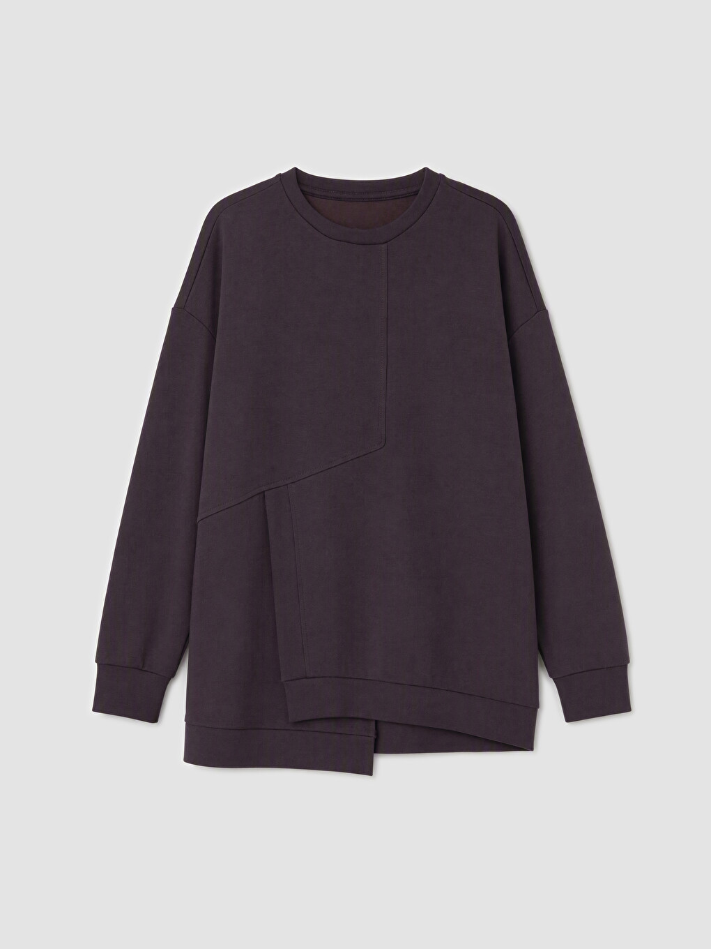 Mürdüm Soft Touch Oversize Kadın Sweatshirt